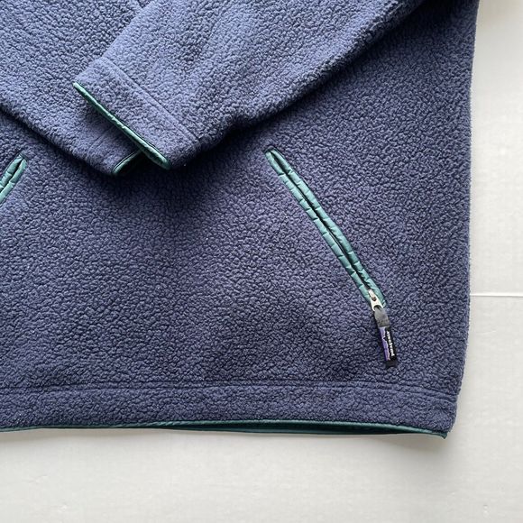 Vintage Patagonia Snap T Fleece Men’s Deep Pile Outdoor Hiking Pullover Jacket L - Picture 6 of 12